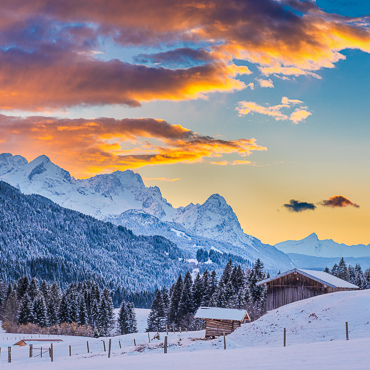 Zugspitze, Berg, Winter, Schnee