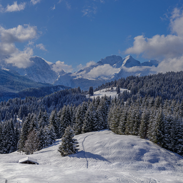 Schnee, Winter, Landschaft, Wallgau