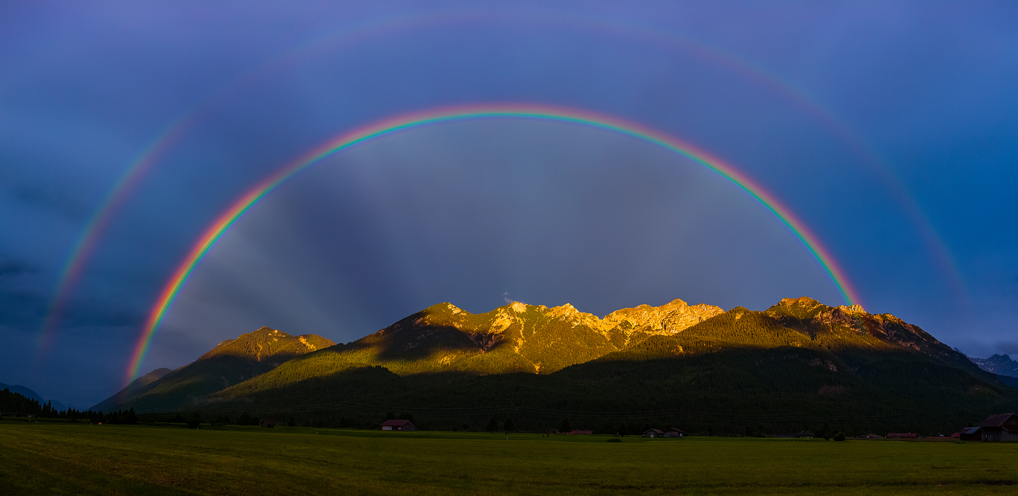 Regenbogen in Wallgau - Karwendel