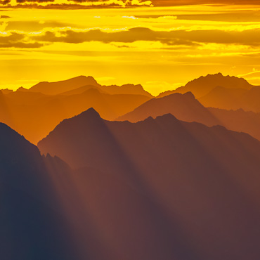 Sonnenuntergang am Pliesch im Karwendel